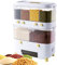 Dirfuny Lentil Dispenser For Kitchen | Compartment Design Lentil Storage | Kitchen Grain Storage Container, Holder For Rice Black Rice, Corn, Soybean