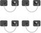4 Pack Window Safety Locks Adhesive, NewBinn No Drilling Window Restrictors for UPVC, Window Safety Locks Latch for Refrigerator, Cabinets, Drawer, Fridge Lock with Keys for Kids and Pets, Black