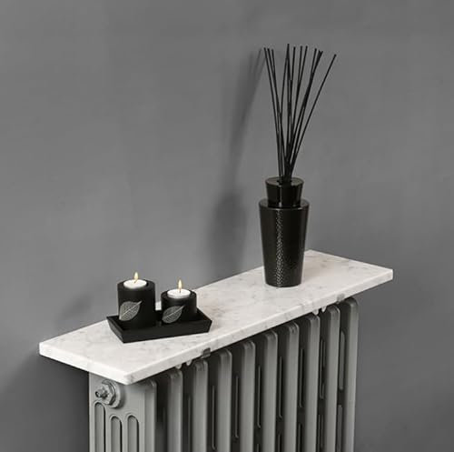 LINEA OGGI TABLETTE DE RADIATEUR - 1 SHELF - MARBRE DE CARRARE NATUREL - 20X50 EP 2 CM POLI - CLASSIQUE - ÉTAGÈRE DE RADIATEUR OU MURALE