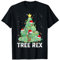 Tree Rex T Rex Weihnachtsmann Mütze Weihnachtsbaum Lichter Xmas PJS Jungen T-Shirt