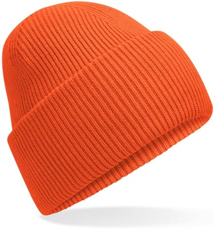 Hatstar Warme Damen Beanie Mütze | Herren Wintermütze | Strickmütze | Für Damen und Herren (Orange)