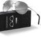 kunchu Sonnenbrille Herren Damen Polarisierte Unisex UV400-Schutz Klassische Ultraleichte Fahren Angeln Laufen Outdoor Schwarze Fliegerbrille Vintage Fahrerbrille Silber