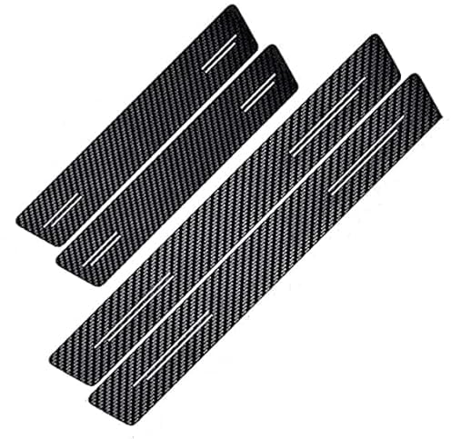4Stück Auto Carbon Fiber Türschweller für VW T5 T6 T6.1 California Multivan Transporter T7 Multivan, Auto Türeinstiegsschutz Aufkleber Einstiegsleisten Schutzfolie Kohlefaser Einstiegsleisten Zubehör