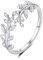 MASOP Ring Sterling Silber 925 Zweig Blatt Verstellbar Offener Ringe AAA Zirkonia Schmuck Sterlingsilber Geschenke für Damen Frauen Freundin Schwester Mutter