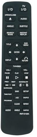 RMT-D126A Telecomando di Ricambio applicabile per Sony CD DVD Player DAV-L7100 DVP-NS300 DVPNS3 DVP-NS300B DVP-NS300D DVP-NS300BX HT-1300D RDR-GX310 RDRGX310 DVP-NS300S DVP-NS300/B DVP-NC875