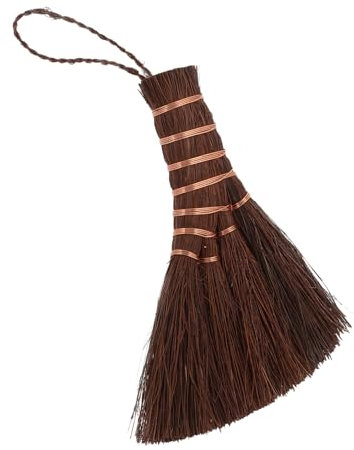 TOPBATHY Small Whisk Broom for Narrow Spaces Mini Desktop Broom for Window Gaps for Cleaning Table and Countertop