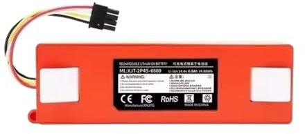 WEEAAW Batterie de Rechange for aspirateur Robot BRR-2P4S-5200S, Compatible avec Xiaomi, Roborock, S55, S60, S65, S50, S51, S5 Max et S6(6500mAh)