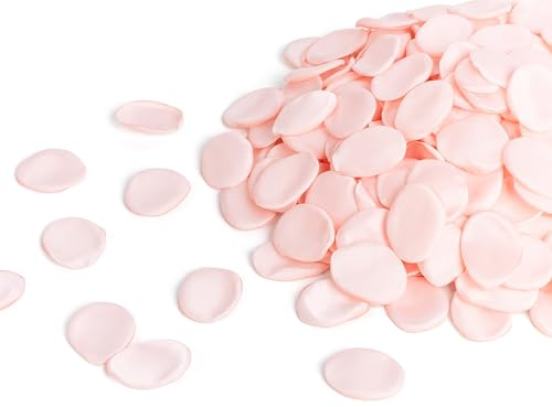 XIANNVXI 400 PièCes Petale De Rose Artificielles PéTales en Soie 3-4cm Rose Poudré