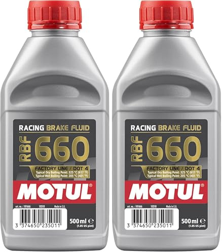 Motul HYDRAULISCHE BREMS-/KUPPLUNGSFLÜSSIGKEIT MTL101666 0.5 Liter (Packung mit 2)