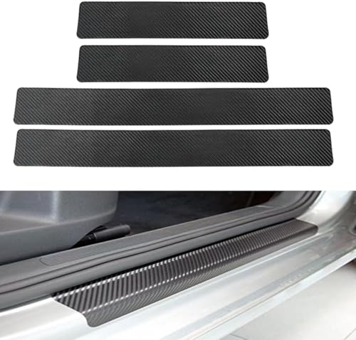 DGFSAJ 4 Stücke Auto Einstiegsleisten Türschweller für VW Golf 7 GTI/GTD/TCR/R R-Line 2012-2020, Aufkleber für Autotür,Auto Einstiegsleisten Schutz Folie