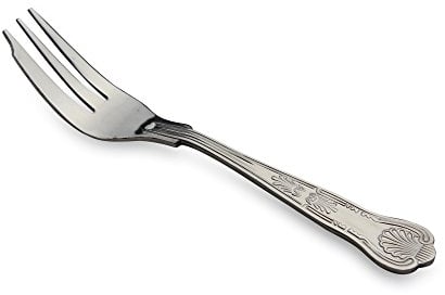 Grunwerg Fourchettes à pâtisserie, Acier Inoxydable, Argenté, 14 x 2 x 1 cm