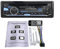 GOFORJUMP Radio de Coche 1 DIN Bluetooth MP3 estéreo Panel Desmontable Autoradio FM AUX IN USB Tarjeta SD DVD CD Reproductor de música