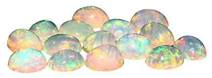 Natural White Welo Feuer Ethiopian opal AAA-Qualität 7X5 mm ovale Form Cabochon kalibrierte Größe loser Edelstein|Natur Ethiopian Welo opal|Ethiopian Welo|Feuersteine ??für Schmuck machen