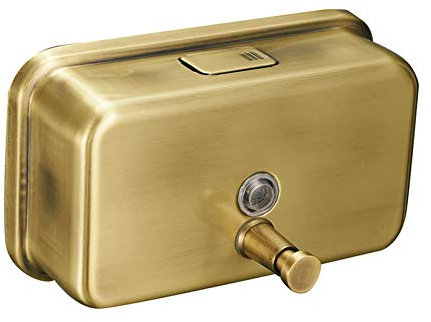 YHSGY An Der Wand Montiertes Shampoo-Duschgel Aus Gebürstetem Gold Für Die Handseifenflasche des Seifenspenders