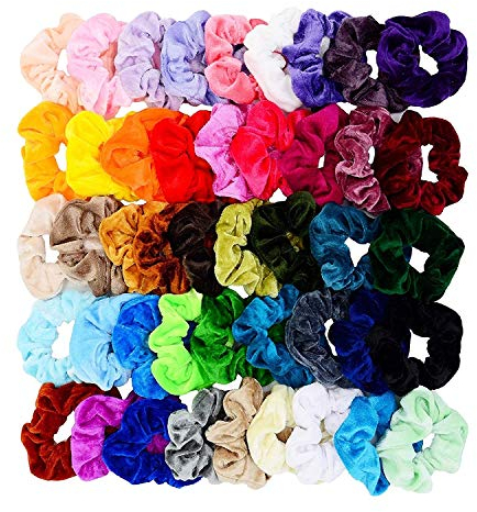 20 Stück Haargummis Samt Haar Scrunchies Gummibänder Bunte Elastischer Haarbänder für Mädchen Damen Haarschmuck