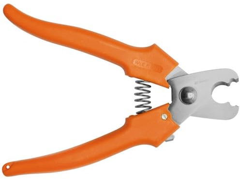 WITTKOWARE INOX-Kabelschere, rostfrei, feststellbar, mit Feder, 170mm, Für Drähte bis 4mm und feindrähtige Leiter bis 10mm²