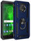 BestST Handyhülle für Motorola Moto G6 Hülle Schutzhülle Stoßfest Schutz TPU Doppelstruktur Fall Harte Rüstung Cover case Schale für Moto G6 mit Ständer(Blau)