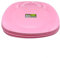 ECO 4 Pc Unbreakable Flat 27 x 27 cm Pink Round Plastic Plates | Large Bright Flat Kids Plates | Stackable Reusable Plastic Plate for Birthdays, Picnic, BBQ & Parties (Pink, Large)