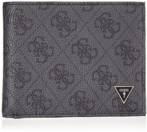 GUESS Herren VEZZOLA SMART BILLFO Reisezubehr-Brieftasche, Schwarz