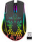 VEGCOO Souris de Jeu sans Fil Rechargeable en nid d'abeille avec lumière RVB/clic Silencieux/DPI réglable, Souris de Jeu Optique pour Ordinateur Portable