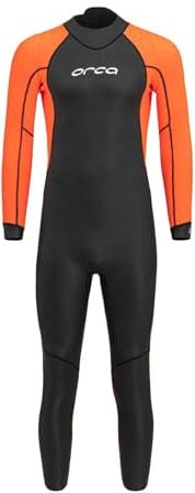 2023 Orca Mens Vitalis Hi-Vis Open Water Wetsuit NN27 - Black Orca Mens Size - 7