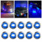 Krtopo 10X Seitenmarkierungsleuchten 12 / 24V Anhänger-Seitenleuchte Licht für LKW Wohnmobil Wohnwagen (Blau)