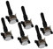 6 PCS Schwarz Zündspulen Kompatibel for BMW E46 E39 X5 E36 325 330 328 M3 2,3 2,5 2,8 3,0 auto Zubehör Ersatz