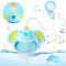 Jouet de Bain pour bébé, Jouet de Bain éléphant Bulle avec Machine à Bulles Musicale bébé de 1 2 3 4 Ans avec Douche à Eau et Fontaine à Billes à soufflage Automatique Cadeaux pour garçons et Filles