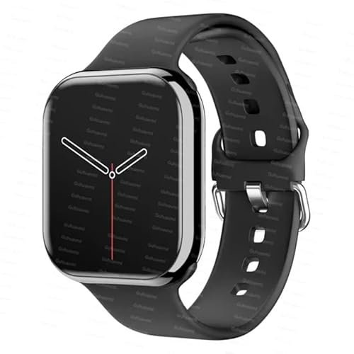 Reloj inteligente NFC 2024 9 Mini de 41 mm para hombres y mujeres, con Bluetooth, rastreador de salud, IP68, impermeable, deportivo, para reloj iOS (negro)