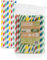 Sovie Strohhalme Papier Buntgestreift - Trinkhalme Plastikfrei - FSC-zertifiziert, Made in Europe, Biologisch Abbaubar - Ø 8mm - 20cm Länge - 150 Stück