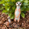 Online Fuchs Erdmännchen Deko Figuren im Set für den Garten - Gartenfiguren wetterfest aus Kunstharz für außen (29 cm & 15 cm)