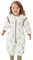 LAT Baby Schlafsack mit Füßen Abnehmbare Ärmel, 2.5 TOG 100% Baumwolle Baby Winter Schlafsack, 3-Wege-Reißverschluss Kinder Schlafsack mit Füßen (Schaf, M)