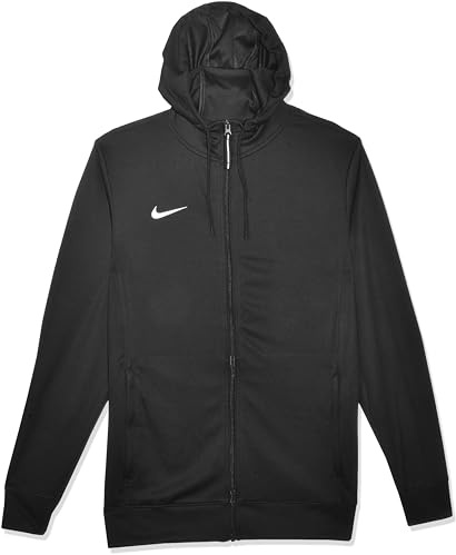 Nike Herren Team Basketball Hoodie Full Zip Kapuzenpullover, Schwarz, XL