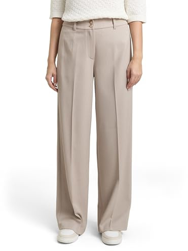 TOM TAILOR Damen TTLEA Wide Hose mit Bügelfalte