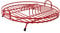 Delfinware Dish Drainer, Metal, Red, 37 x 37 x 10 cm