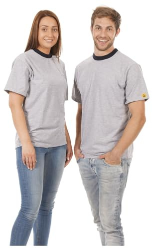 Warmbier ESD-T-Shirt, Größe L, Farbe grau