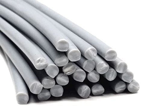 Kunststoffschweißdraht PP 4mm Rund Grau (RAL7040) 25 Stäbe