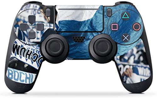 DeinDesign Skin kompatibel mit Sony Playstation 4 Slim Controller Folie Sticker VFL Bochum Offizielles Lizenzprodukt Statement