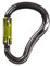 Ocun Harpy HMS Twist Karabinerhaken, ergonomisch, leicht, Einheitsgröße, Anthrazit – Grün