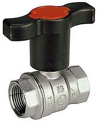 R851TH Robinet à boisseau sphérique chromé avec raccords femelles R851TX002 3/8GIACOMINI
