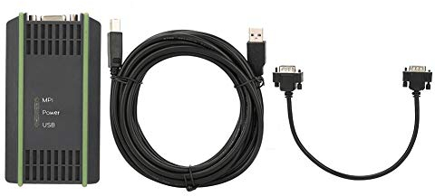 ViaGasaFamido SPS-Programmierkabel USB MPI-Programmierkabel Kompatibel mit S7-200 300 400 7-poliges isoliertes Kabel SPS-Kabeladapter für 6ES7972-0CB20-0XA0 Ersatz