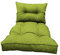 chilly pilley Loungekissen Rattansessel Auflagen Rattanpolster Rattan Lounge Set Gesteppt Sitzkissen Kissen Rückenlehne mit Keder Loungekissen (Set: 1x Sitzkissen 80x60x10, Rückenlehne 60x40, Grün)