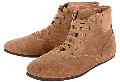 Pantoffelmann Tramper aus Veloursleder I Größe 36–48 I Bequeme Barfußschuhe für Damen & Herren I Hochwertige Boots aus echtem Leder I DDR Schuhe ideal zum Klettern