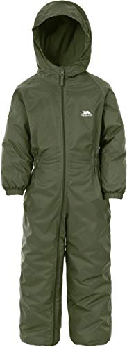 Trespass Dripdrop Waterproof Rain Suit with Hood Kids Unisex (Moss, 12/18 Months)