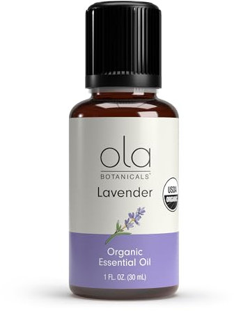Dr. Mercola Huile essentielle de lavande biologique, 1 bouteille (28,3 g), distillée à la vapeur à partir de sommets de lavande fraîche, sans OGM, biologique USDA