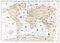 MyPuzzle Detaillierte Vintage Cartoon Weltkarte - Premium 500 Teile Puzzle - MyPuzzle Sonderkollektion von Puzzle Galaxy