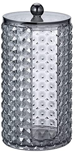 eKsdf Acryl Wattepadspender Wattepad Behälter mit Deckel Make-Up Kosmetik Organizer Wattepadsbox Wattepads Aufbewahrungbox für Badezimmer,Schminktisch,Schlafzimmer