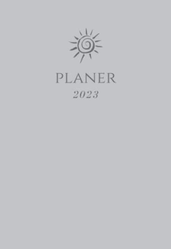 Planer 2023: Mini Wochenplaner, Kalender und Terminplaner (Minimalist Grau)