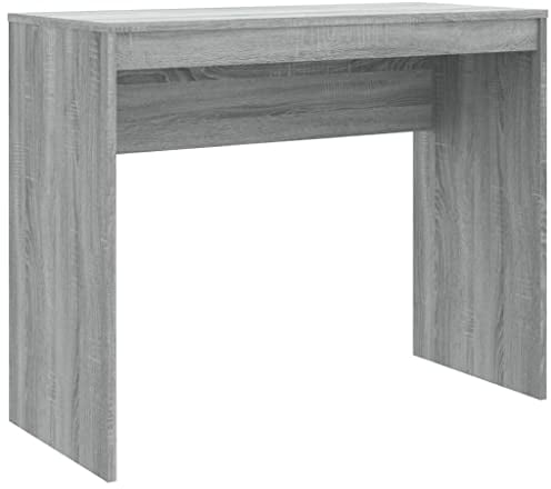 vidaXL Escritorio Mesa de Consola Pasillo Oficina Vestíbulo Ordenador Despacho Estudio Lectura Auxiliar Madera Contrachapada Gris Sonoma 90x40x72 cm