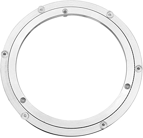 Plateau tournant en Alliage d'aluminium, Plateau tournant Robuste, Plateau tournant Lazy Susan, Table de Salle à Manger Ronde, matériel de Plaque pivotante Lisse, 40,6 cm